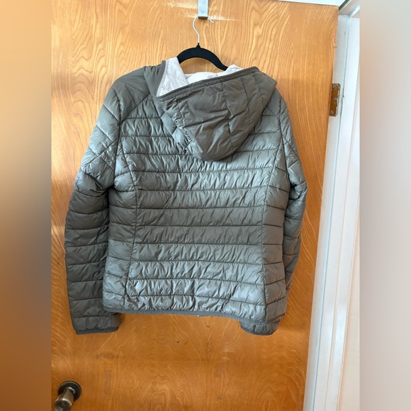 Save The Duck Green-ish Gray Puffer Jacket with FLAW - Picture 10 of 10
